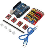 Geekcreit CNC Shield UNO-R3 Board 4xA4988 Driver Kit met koellichaam voor graveur 3D-printer