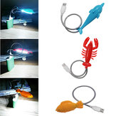 Lumière nocturne USB LED en forme d'animal mignon et créatif pour notebook, PC portable et power bank