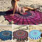 Honana WX-16 150cm Bohém Vékony Sifon Parti Törölköző Mat Mandala Kör Silk Sál Ágynemű Tapestry