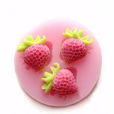Silikon-Erdbeere-Kuchen-Fondant-Form-kreative Backform-Eis-Form-Multifunktionsküchen-Werkzeuge