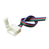 10 milímetros de largura PCB conector de fio de 4 pinos para rgb impermeável LED tira