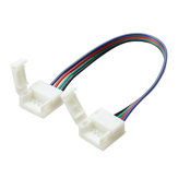 10mm Breedte 4 Pin Soldeerloze Connectoren Uitbreidingskabel voor RGB LED Strip 