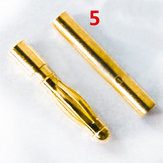 5 Pairs of 2mm Gold Bullet Banana Connector Plug For ESC Motor for RC Drone FPV Racing Multi Rotor