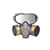 Anti Dust Gas Mask Respirator Eye Goggles Protector Breathing Face Mask KN95 Filter