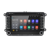 Player de rádio e DVD para carro Android de 7 polegadas 2 DIN Quad Core 1G+16G Tela sensível ao toque GPS Wifi bluetooth para VW Passat Golf Jetta Seat Skoda