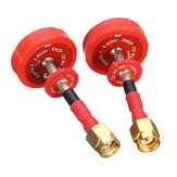 2 PCS Emax Pagoda 2 5.8G 50mm/80mm 5cm/8cm RHCP FPV Antenna RP-SMA Male Red for RC Drone