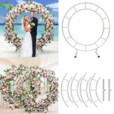 1,2 m/1,5 m/2 m-es körív keretfém kerek esküvői vagy romantikus hátteredményhez