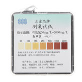 Rolo de papel de teste de cloro 50-2000 ppm com gráfico de cores para medir a força do sanitisador. Comprimento de 4m.