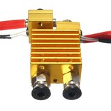 Dual Head Extruder V6 Hot End Extruder With Wire For 3D Printer