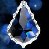 38MM lustre clair cristal verre feuille d'érable pendentif lampe prismes partie décor
