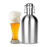 Bier Growler 64 oz Flachmann mit Bügelverschluss Ultimate Growler 1,9 l Botella-Flasche