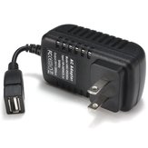 US Plug AC 100-240V To DC 5V 3A USB Charger Adapter Power Supply Converter For LED Strip