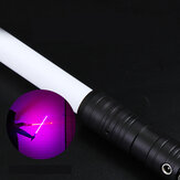 Bikight Sable de luz RGB 7 Colores 2-en-1 Luz LED con Mango de Metal Recargable por USB, Sonido de Combate, para Cosplay y Props de Escenario