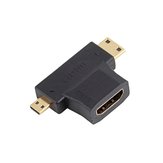 Standard HD Port-A to Mini HD Port-C Micro HD Port-D Adapter Connector 3 in 1 For FPV 