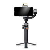 HOHEM M6 Mobile Phone Anti-shake Gimbal Magnetic Suction AI follow-up Infinite rotation Fill Light OLED Large-screen Display 400g Load-bearing Handheld Live Shooting Stabilizer