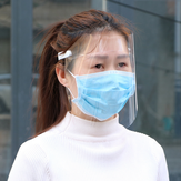 Maschera protettiva antiappannamento HD trasparente per bambini e adulti con copri viso completo