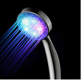 LED 3 Color Changing Shower Head Temperature Controlled Sensor Handheld Bathroom