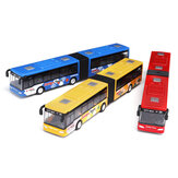 1:64 18cm Baby Zurückziehen Shuttlebus Modellauto aus Druckguss in Blau/Rot/Grün