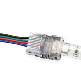 LUSTREON 4-pins 10 mm draadconnector voor waterdichte RGB LED-stripverlichting
