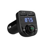 HY-82 Araba Bluetooth Eller Serbest FM Başlatıcı Araba MP3 Çift USB Araba Şarj Cihazı