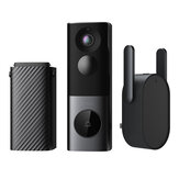 360 Video Doorbell X3 Wireless Wifi 5MP Ultra HD Camera / Night Vision / Human Detection / Facial Recognition / APP Control Door Bell For Smart Home