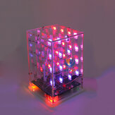 4x4x4 Акриловая защита Прозрачный корпус Корпус для двухцветного LED Cube 3D Light Square Electronic DIY Набор
