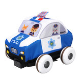 6 τεμ/κιβώτιο Σχολικό λεωφορείο Πυροσβεστικό όχημα Ασθενοφόρο Αστυνομικό Αυτοκίνητο με Παιχνίδια Σερνόμενου Ματ Μοντέλο για παιδιά Χριστ