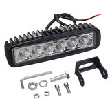 Fari LED impermeabili 12V 18W 6LED per motocicli, camion, barca e lampada da campeggio