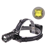 XANES® XHP70 2000LM Lanterna de cabeça Bateria 18650 Interface USB 3 modos Zoom telescópico À prova d'água Camping