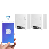 2pcs SONOFF MiniR2 Two Way Smart Switch 10A AC100-240V Works with Amazon Alexa Google Home Assistant Nest Supports DIY Mode Allows to Flash the Firmware