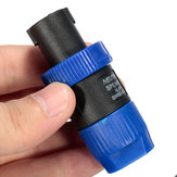 NL4FC 4-poliger Stecker für Lautsprecher-Audiokabel, blau.