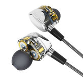 【Dual Dynamic Drivers】 S.Wear G2 In-ear 3.5mm Wired Controle koptelefoon hoofdtelefoon met microfoon