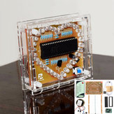 DC 5V Kit fai-da-te di flash LED RGB a forma di cuore colorato con musica MP3