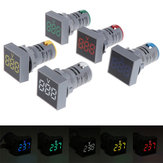 Voltmetro Digitale LED 22MM AC 60-500V Quadrato Panello Indicatore di Tensione