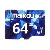 Maikou Class10 64G TF Card Memory Card Smart Card with TF Card Adapter for Mobile Phone Laptop