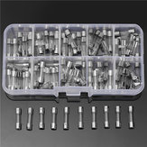 Excellway® FT01 100Pcs 5x20mm Quick Blow Glass Tube Fuse Assorted Kits 0.25 - 6A