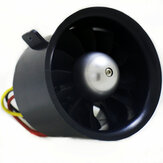QTMODEL 70mm 12 Blade EDF Ducted Fan With 6S 2300KV CW/CCW Outrunner Motor for Jet Fixed Wing RC Airplane