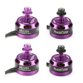 4X Racerstar Racing Edition 2205 BR2205 2300KV 2-4S Brushless Motor Purple For 210 X220 RC Drone FPV Racing