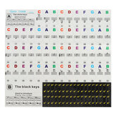 ملصقات مفاتيح البيانو مجموعة لصق مفاتيح البيانو للبيانو