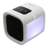 Loskii LW-01 Klimaanlage Desktop-Luftkühler Elektrischer Lüfter 5-Gang-Windgeschwindigkeiten mit Colorful Lichtgeräuscharm für das Home Office