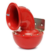12V Electric Bull Horn Super Loud Raging Sound w/ Pull Lever Metal Red For Car Truck Boat