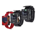 DSTIKE Rot / Schwarz Deauther Armband / Deauther Uhr NodeMCU ESP8266 Programmierbares WiFi Development Board