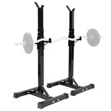 500KG Max Load Adjustable Barbell Stand Multifunction Squat Rack Home Gym Weight Lifting Press