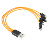SORBO Micro-USB-Ladekabel 4 in 1 5V/2A für USB aufladbarer Akku