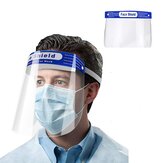 10 pezzi / pack di visiere protettive monouso riutilizzabili per il viso completamente trasparenti