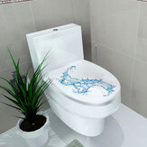Kreatív 3D WC ülőke fali matrica, művészeti tapéta, amely könnyű eltávolítása és dekorációja a fürdőszobának.