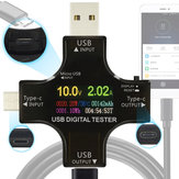 JUWEI Цветной TFT USB Тестер Bluetooth Тип-C PD Цифровой Вольтметр Токомер Амперметр