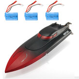 Eachine EBT02 RC Boat Pools Lakes 15mph Speed 4CH 2.4G Turnover Reset Funktion Mehrere Batterien ohne rechts abzubiegen