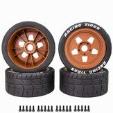 4Pcs 100x43mm Wheel Tires Tyre 17Mm Hex For 1/7 Arrma Infraction Felony ZD Racing EX07 RC Car Upgrade Accessories