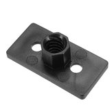 5PCS T8 2мм искусственный материал Резьба Черный пластиковый гайковый пластинка с 2мм шагом для 3D-принтера